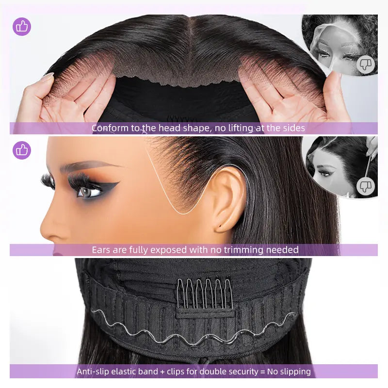 🔥🔥Ends Today: 75% OFF!🔥🔥13x6 Glueless Lace Frontal Wig - Silky Straight
